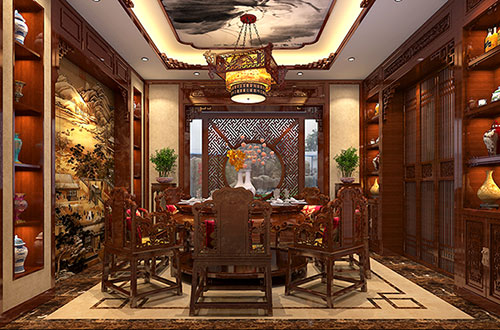 合肥温馨雅致的古典中式家庭装修设计效果图